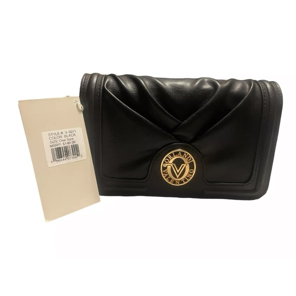 Valentino Orlandi Black Leather crossbody/Clutch - Picture 11 of 17